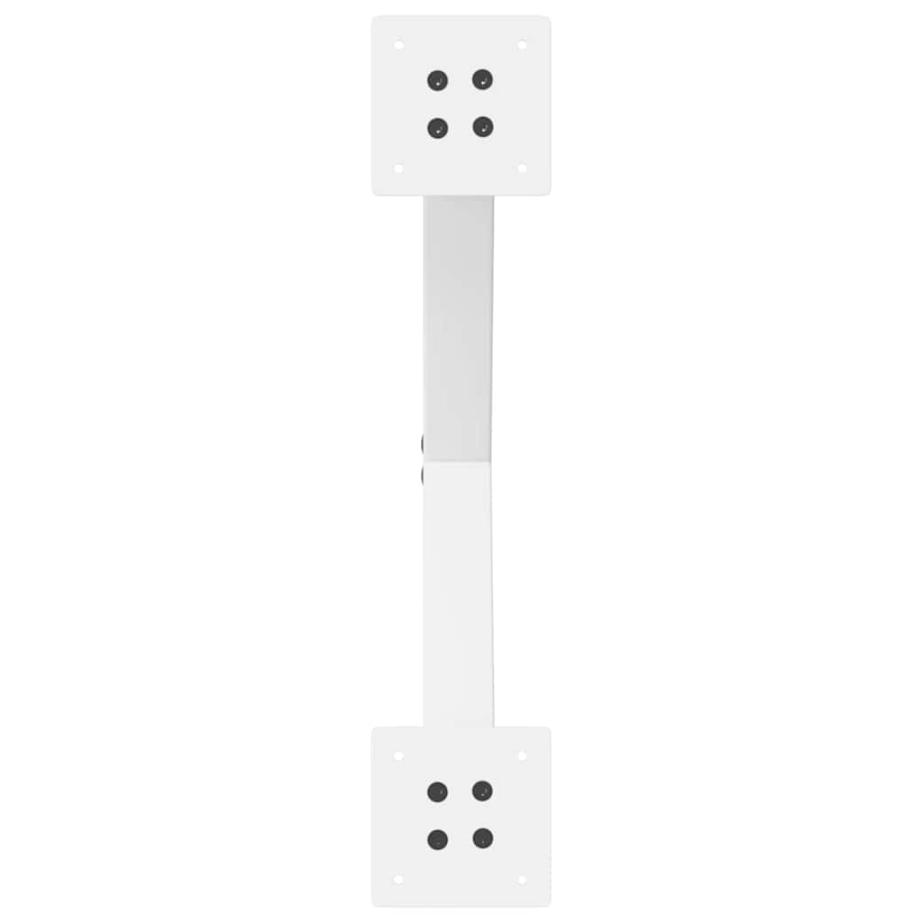 Gambe Tavolino Caffè a X 2 pz Bianco 50x(42-43) cm Acciaio - homemem39
