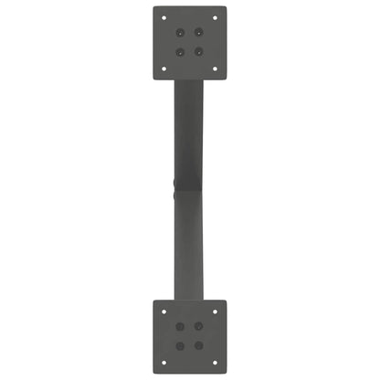 Gambe per Tavolino da Caffè forma X 2 pz Antracite 50x(42-43)cm