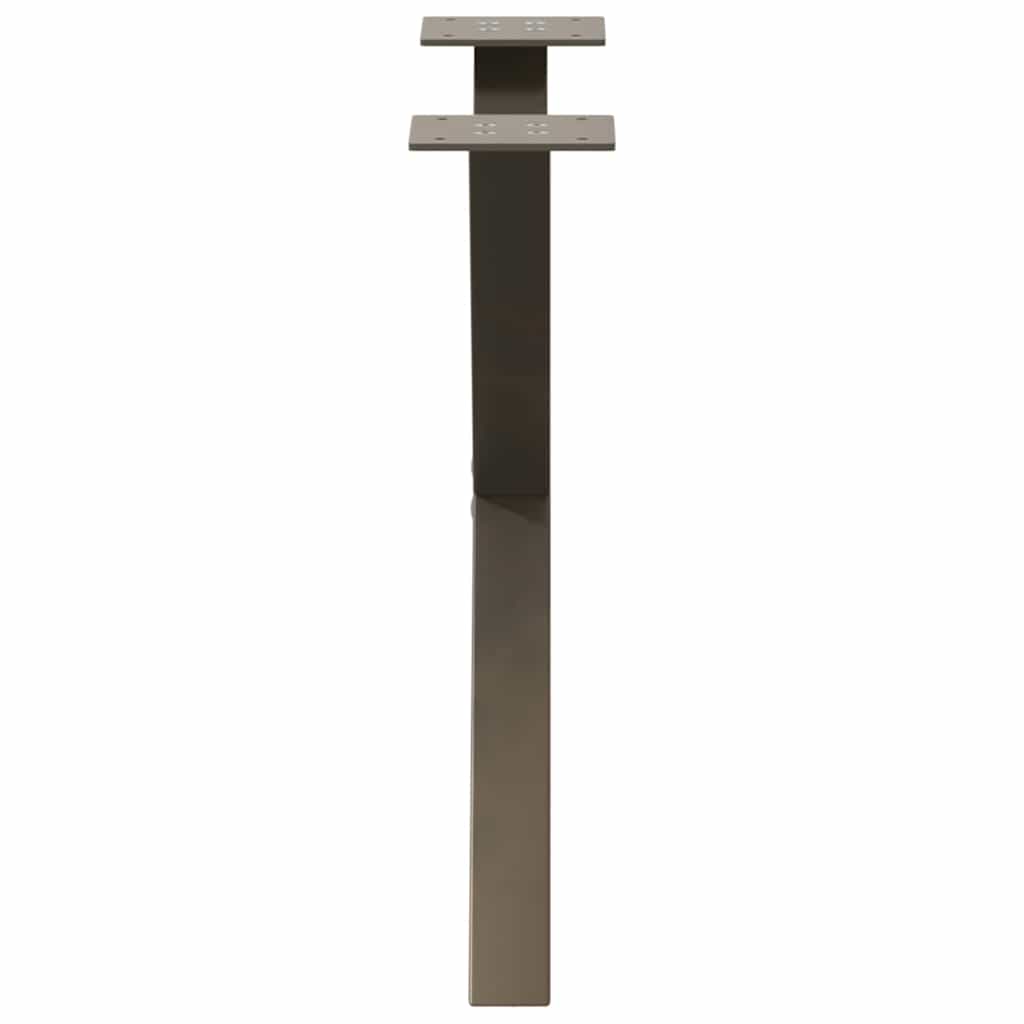 Gambe per Tavolino da Caffè forma X 2 pz Naturale 50x(42-43) cm