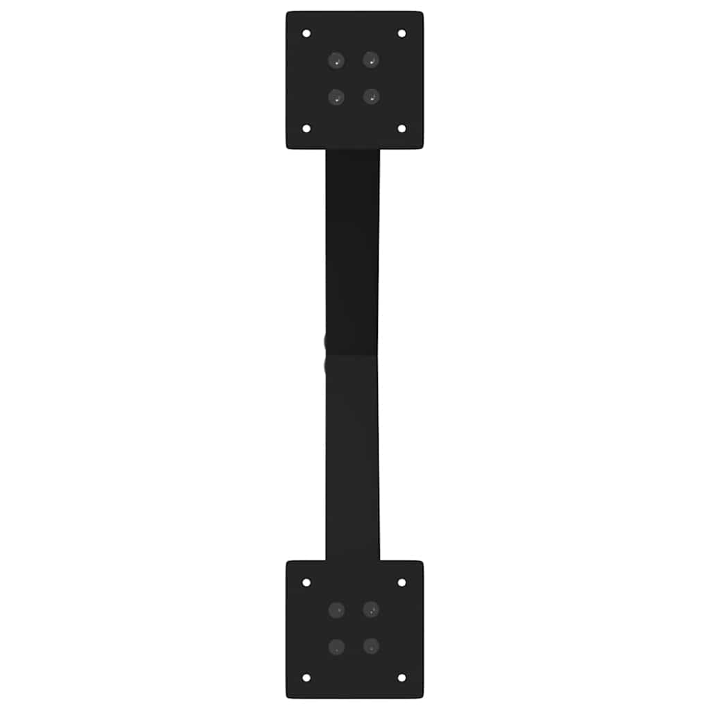 Gambe Tavolino Caffè a X 2 pz Nero 60x(42-43)cm Acciaio - homemem39
