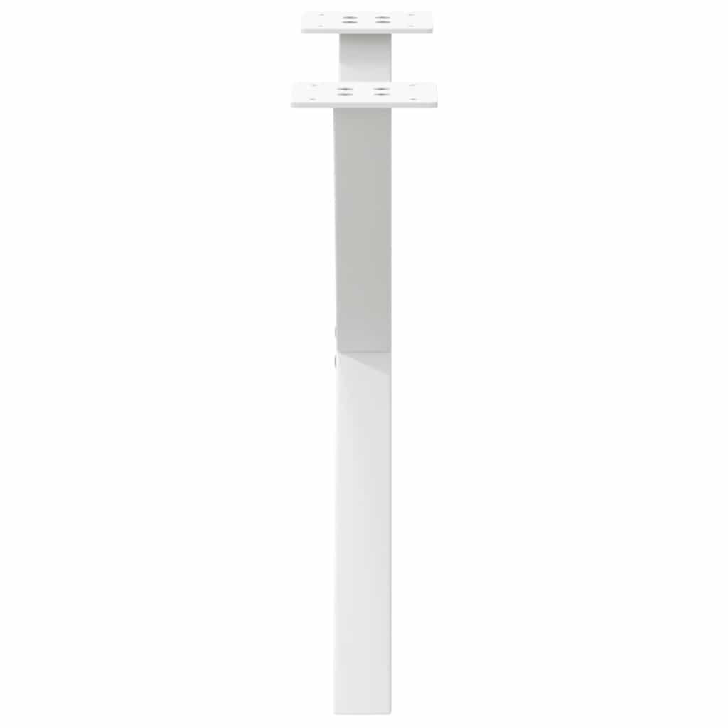 Gambe Tavolino Caffè a X 2 pz Bianco 60x(42-43) cm Acciaio - homemem39