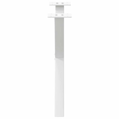 Gambe Tavolino Caffè a X 2 pz Bianco 60x(42-43) cm Acciaio - homemem39