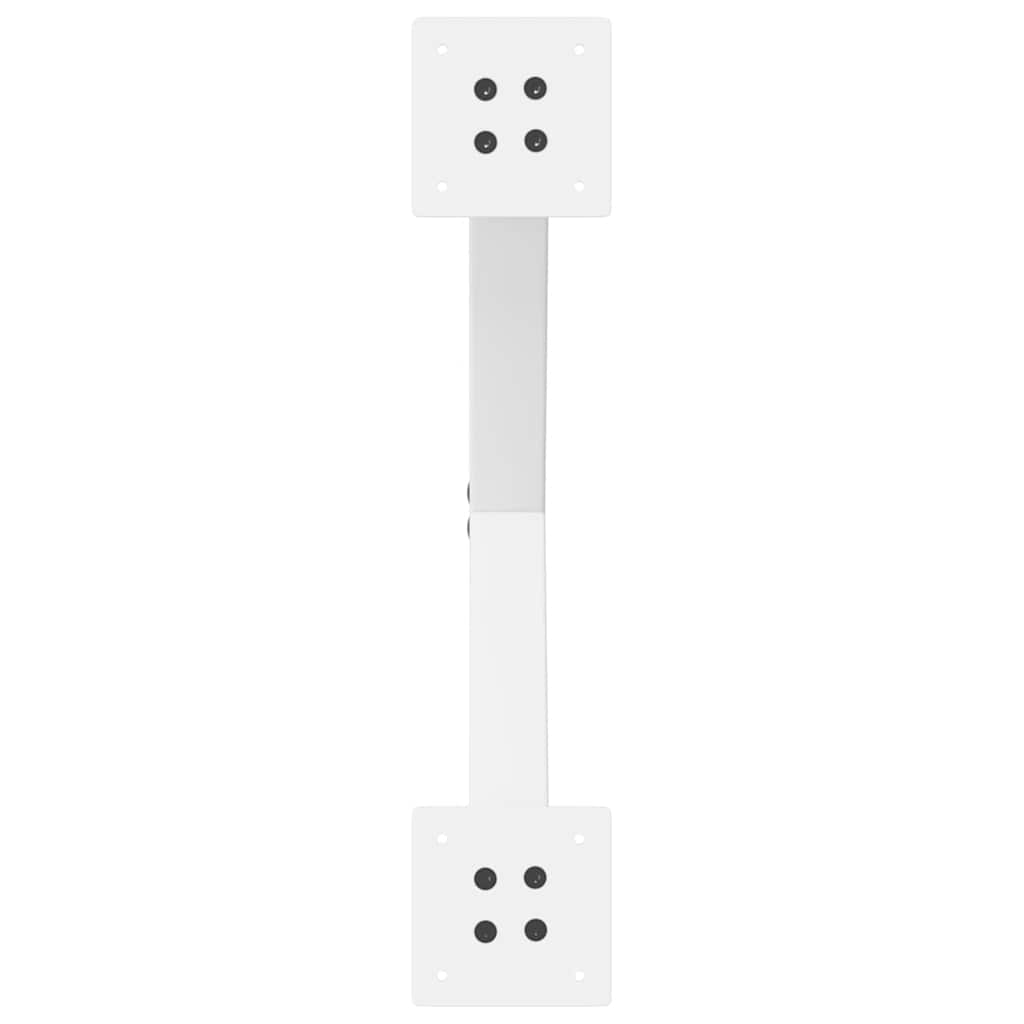 Gambe Tavolino Caffè a X 2 pz Bianco 60x(42-43) cm Acciaio - homemem39