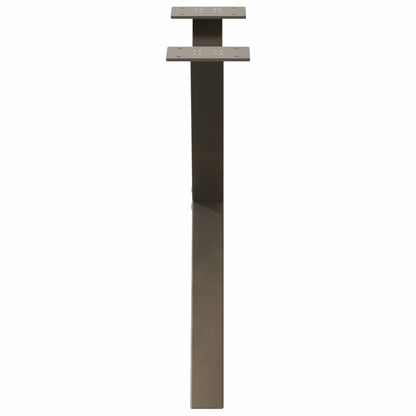 Gambe Tavolino Caffè a X 2 pz Naturale 60x(42-43) cm Acciaio - homemem39