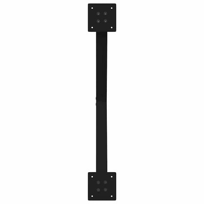 Gambe Tavolo Pranzo a Forma di X 2 pz Nero 70x(42-43)cm Acciaio - homemem39