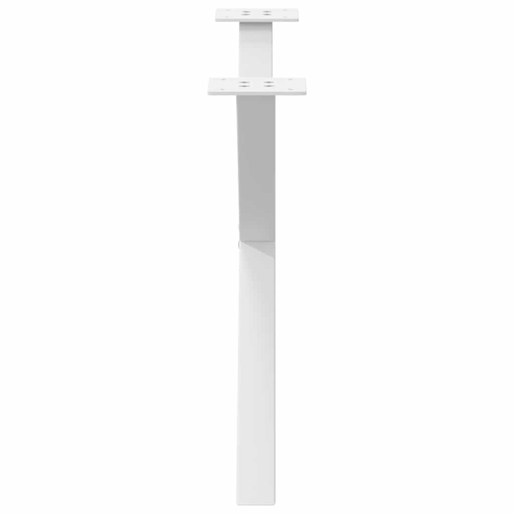 Gambe Tavolino Caffè a X 2 pz Bianco 70x(42-43) cm Acciaio - homemem39
