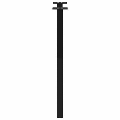 Gambe Tavolo Pranzo a Forma X 2 pz Nero 50x(72-73) cm Acciaio - homemem39