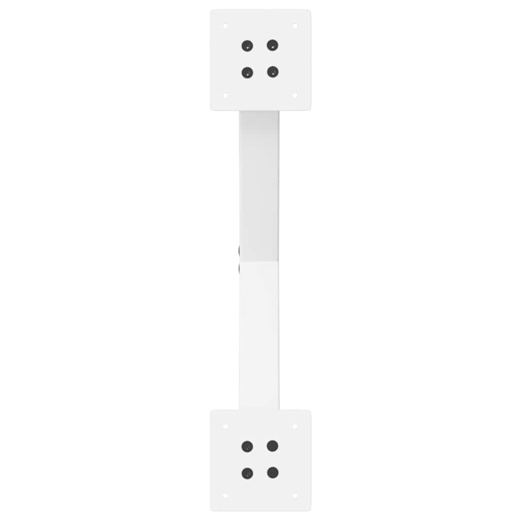 Gambe per tavolo da pranzo a forma di X 2 pz bianche 50x(72-73) cm in acciaio