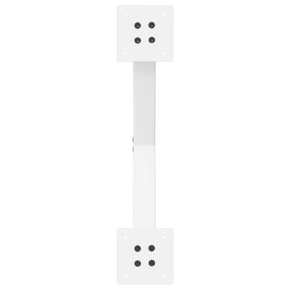 Gambe per tavolo da pranzo a forma di X 2 pz bianche 50x(72-73) cm in acciaio