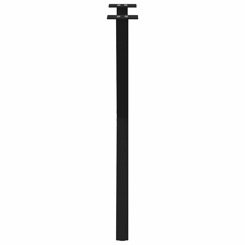 Gambe Tavolo Pranzo a Forma X 2 pz Nero 57x(72-73) cm Acciaio - homemem39