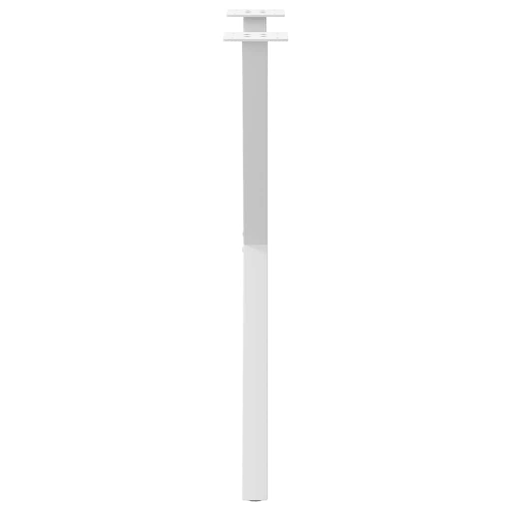 Gambe per tavolo da pranzo forma X 2 pz bianche 57x(72-73) cm