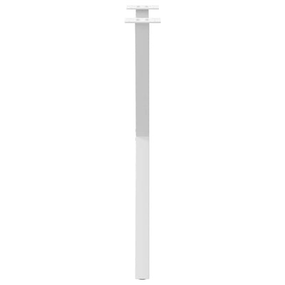 Gambe per tavolo da pranzo forma X 2 pz bianche 57x(72-73) cm