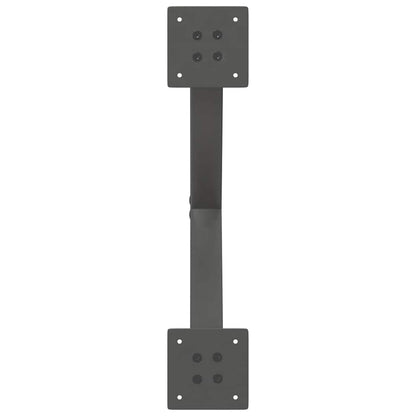 Gambe per tavolo da pranzo forma X 2 pz Antracite 57x(72-73) cm