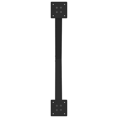 Gambe per tavolo da pranzo a forma di X 2 pz nere 70x(72-73) cm