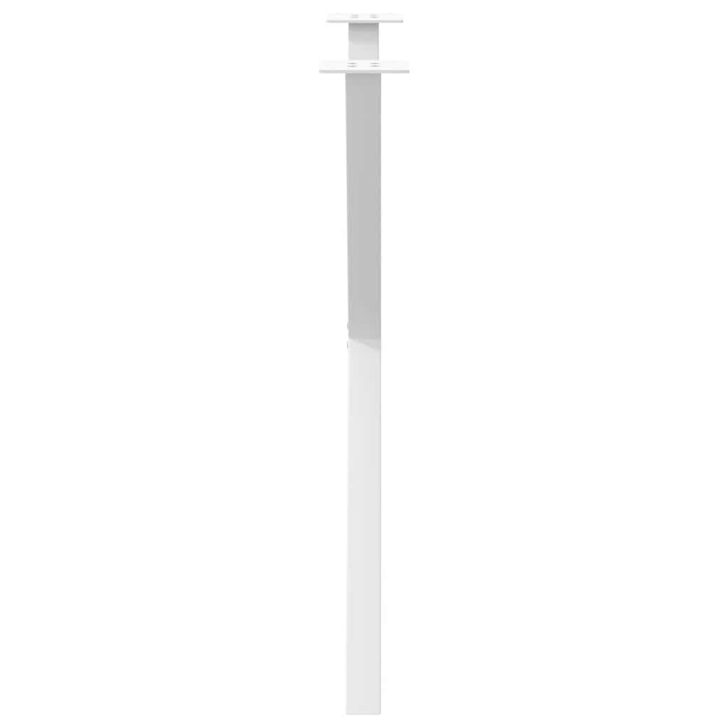 Gambe Tavolo Pranzo a Forma X 2 pz Bianco 70x(72-73) cm Acciaio - homemem39