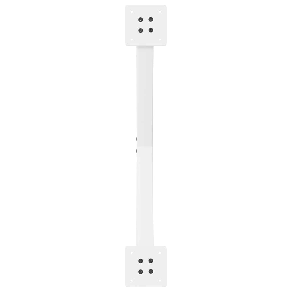 Gambe Tavolo Pranzo a Forma X 2 pz Bianco 70x(72-73) cm Acciaio - homemem39