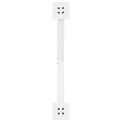 Gambe Tavolo Pranzo a Forma X 2 pz Bianco 70x(72-73) cm Acciaio - homemem39