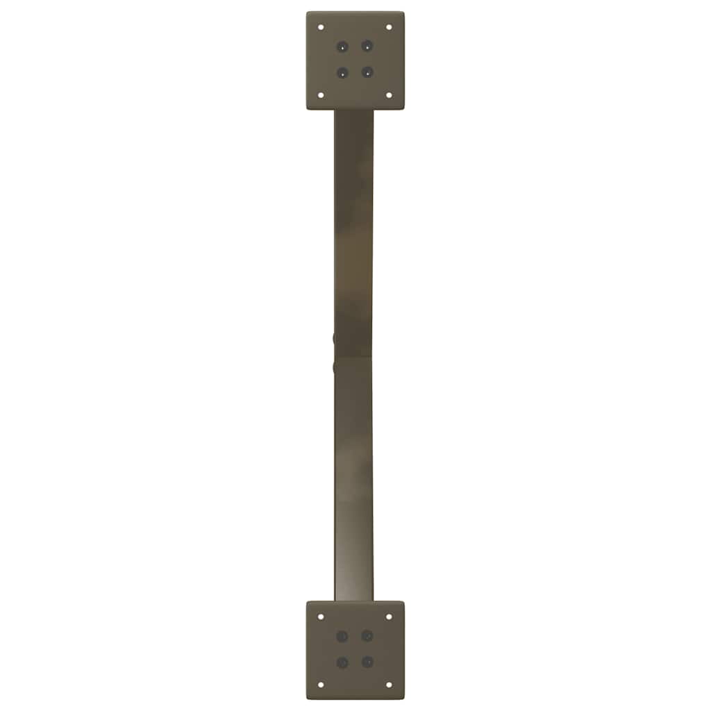 Gambe Tavolo Pranzo a X 2 pz Naturale 70x(72-73) cm Acciaio - homemem39