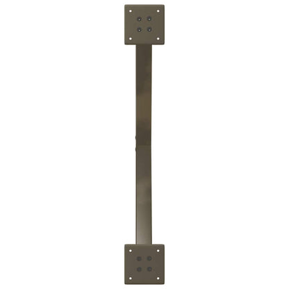 Gambe Tavolo Pranzo a X 2 pz Naturale 70x(72-73) cm Acciaio - homemem39