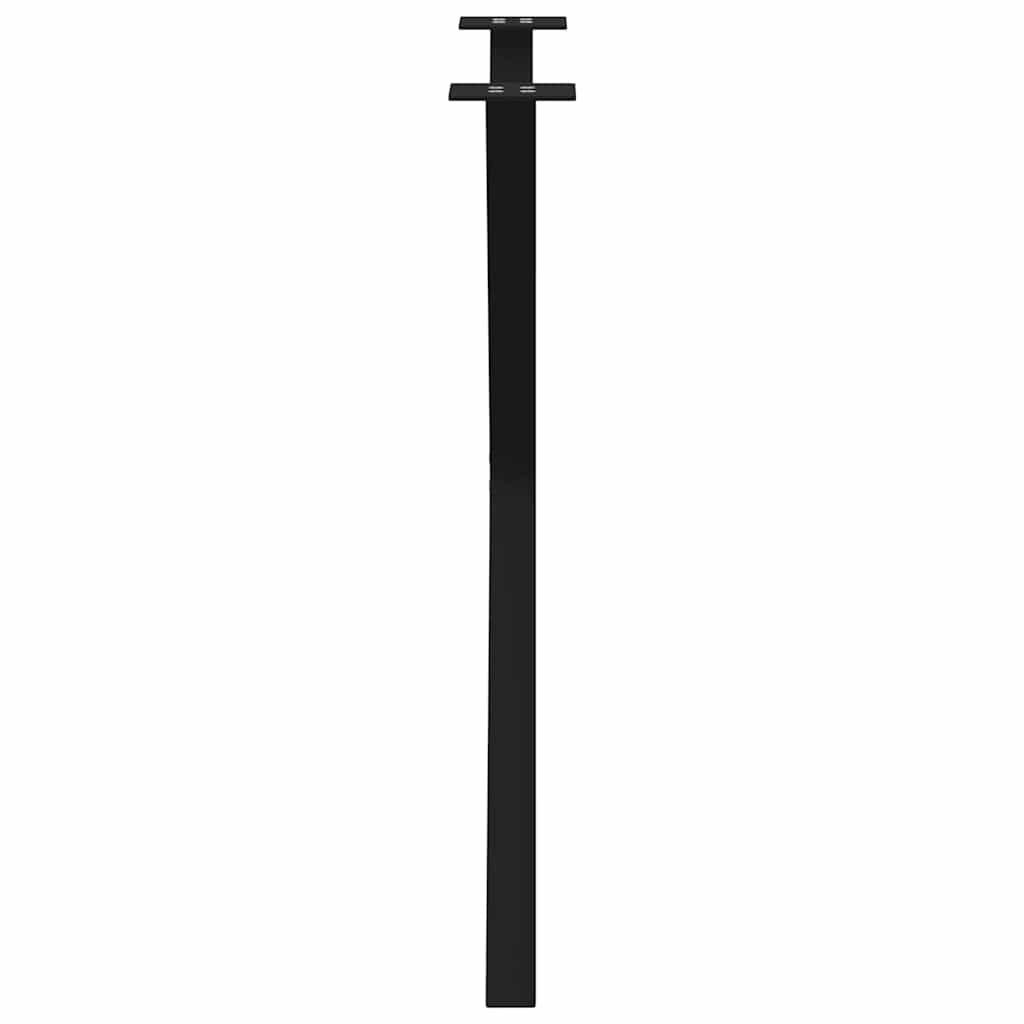 Gambe Tavolo Pranzo a Forma X 2 pz Nero 80x(72-73) cm Acciaio - homemem39
