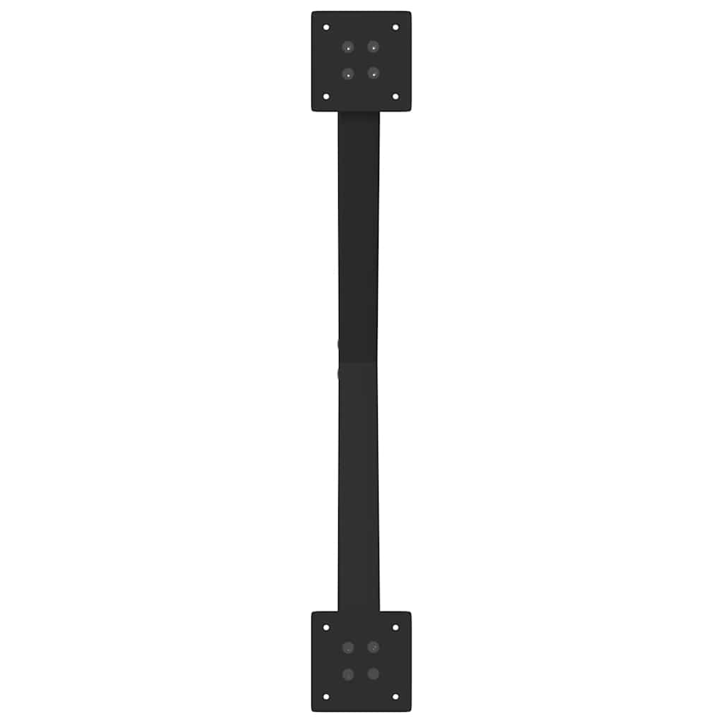 Gambe Tavolo Pranzo a Forma X 2 pz Nero 80x(72-73) cm Acciaio - homemem39