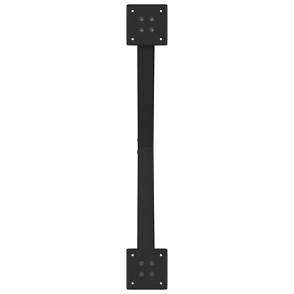 Gambe Tavolo Pranzo a Forma X 2 pz Nero 80x(72-73) cm Acciaio - homemem39