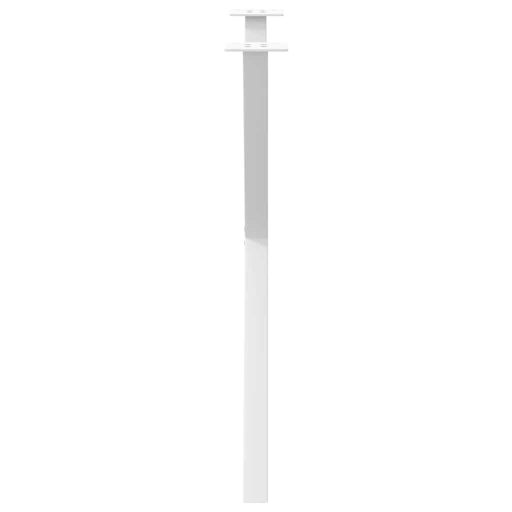 Gambe Tavolo Pranzo a Forma X 2 pz Bianco 80x(72-73) cm Acciaio - homemem39