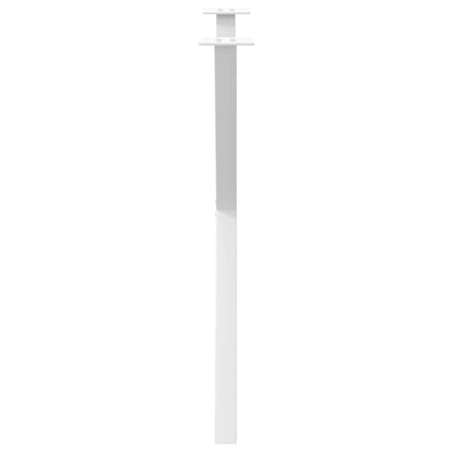 Gambe Tavolo Pranzo a Forma X 2 pz Bianco 80x(72-73) cm Acciaio - homemem39