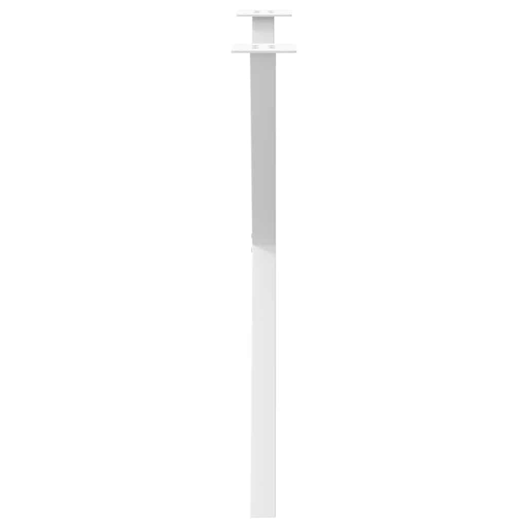 Gambe per tavolo da pranzo forma X 2 pz bianche 80x(72-73) cm