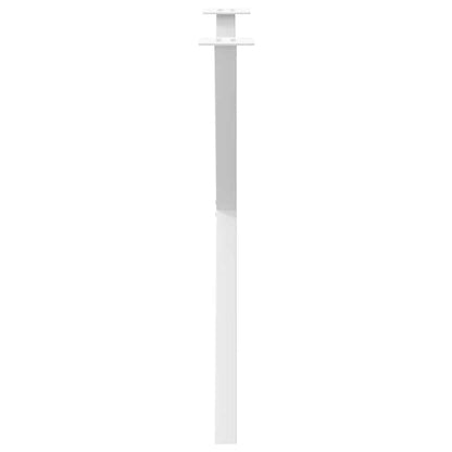 Gambe per tavolo da pranzo forma X 2 pz bianche 80x(72-73) cm