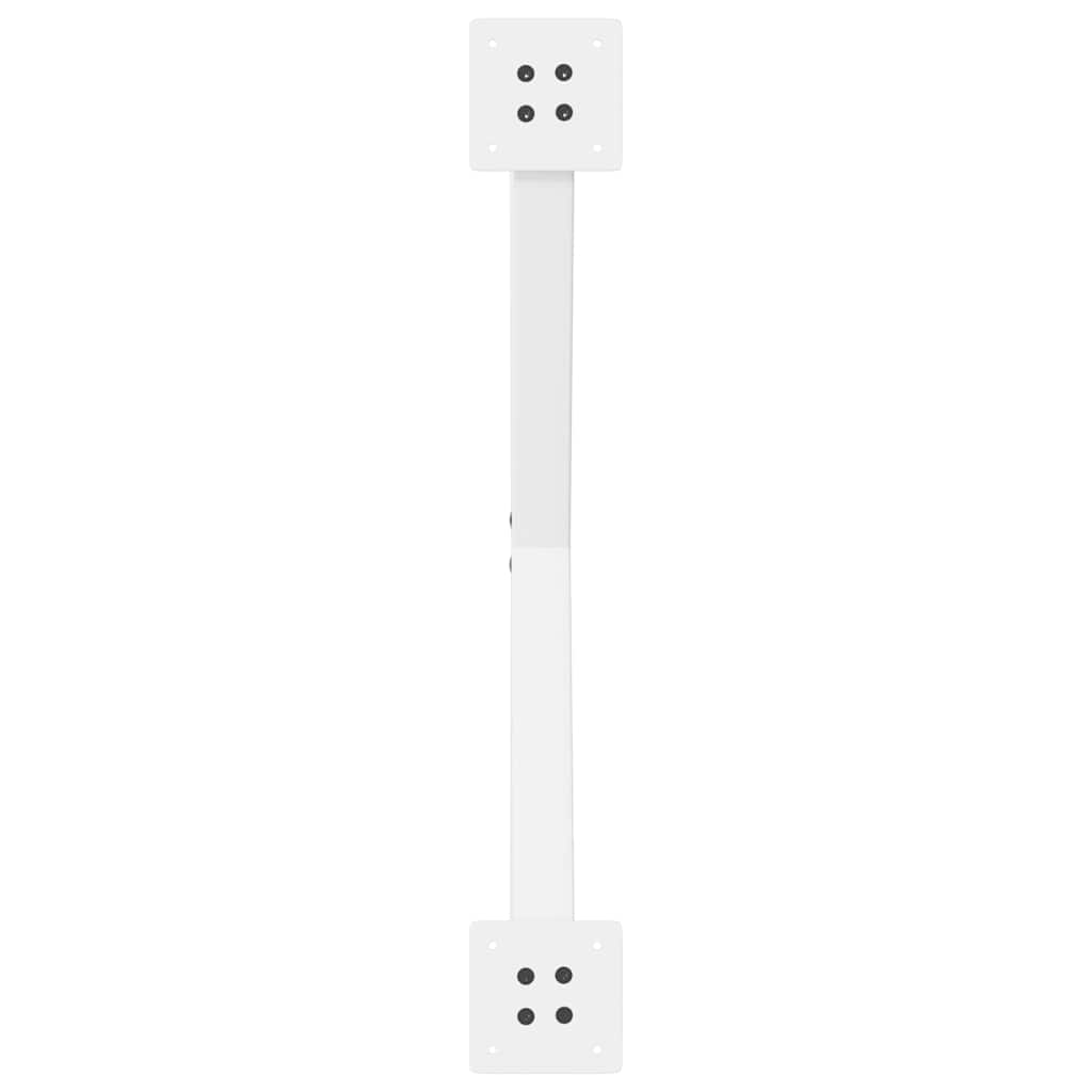Gambe per tavolo da pranzo forma X 2 pz bianche 80x(72-73) cm