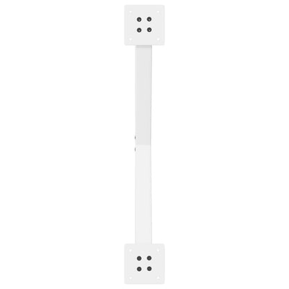 Gambe per tavolo da pranzo forma X 2 pz bianche 80x(72-73) cm