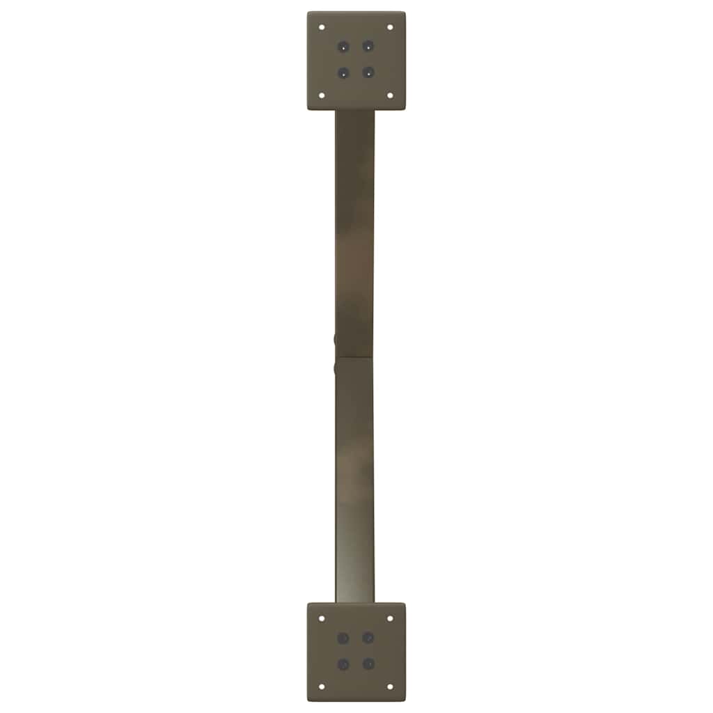 Gambe Tavolo Pranzo a X 2 pz Naturale 80x(72-73) cm Acciaio - homemem39