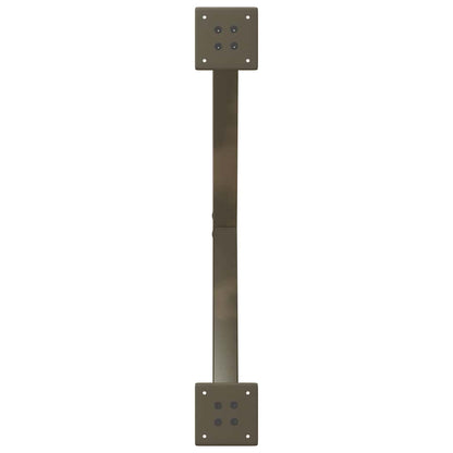 Gambe Tavolo Pranzo a X 2 pz Naturale 80x(72-73) cm Acciaio - homemem39
