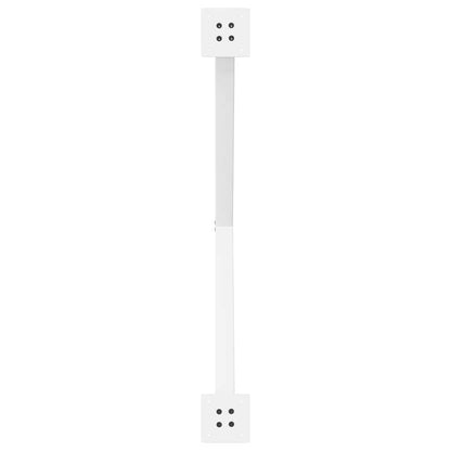 Gambe Tavolo Pranzo Forma X 2pz Bianco 90x(72-73)cm Acciaio - homemem39