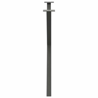 Gambe per tavolo da pranzo forma X 2 pz Antracite 90x(72-73) cm