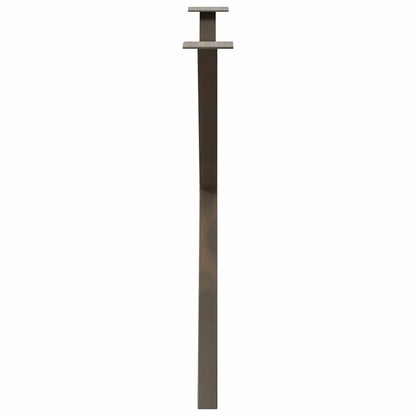 Gambe Tavolo Pranzo a X 2 pz Naturale 90x(72-73) cm Acciaio - homemem39