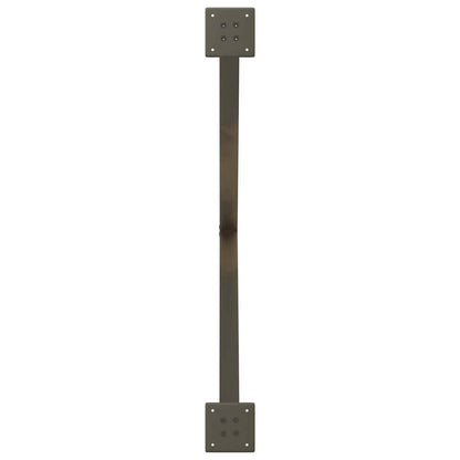 Gambe Tavolo Pranzo a X 2 pz Naturale 90x(72-73) cm Acciaio - homemem39