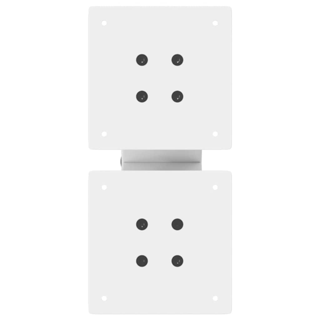 Gambe Tavolino da Caffè a X 2 pz Bianco 30x(30-31)cm in Acciaio - homemem39
