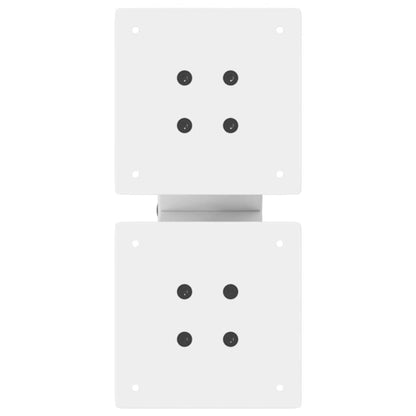 Gambe Tavolino da Caffè a X 2 pz Bianco 30x(30-31)cm in Acciaio - homemem39