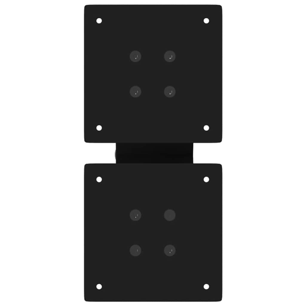 Gambe Tavolino da Caffè a X 2 pz Nero 40x(30-31) cm in Acciaio - homemem39