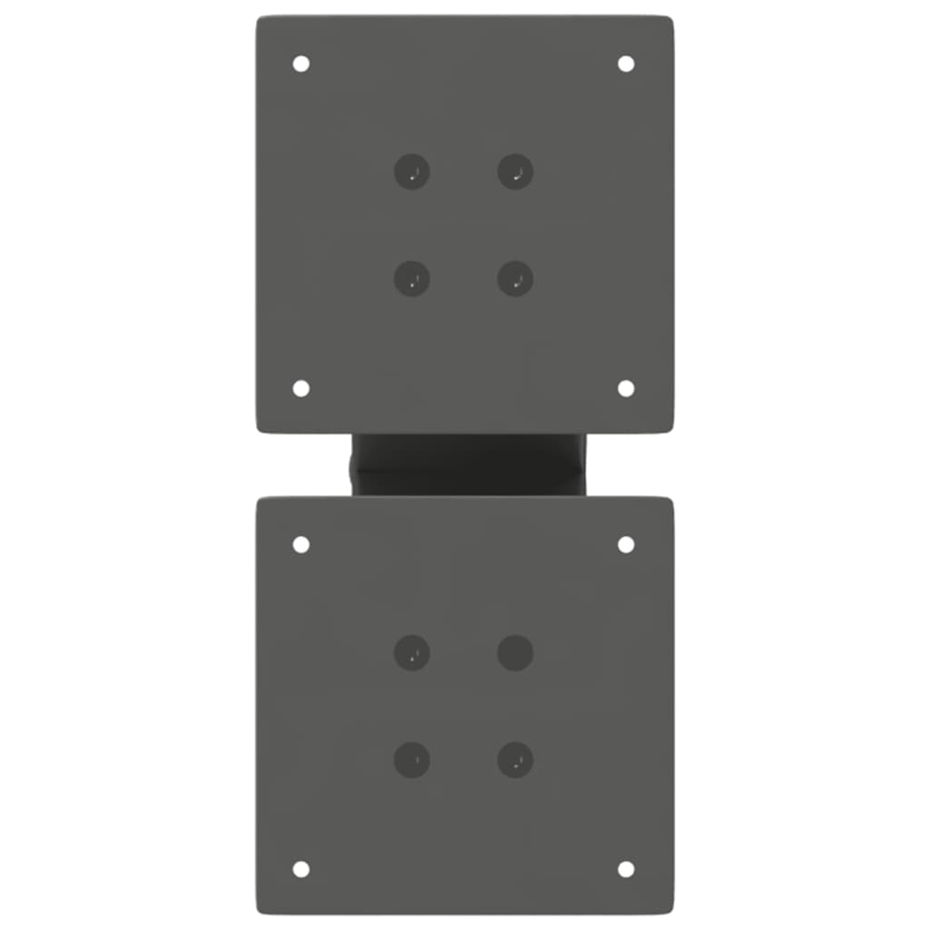 Gambe per Tavolino da Caffè forma X 2 pz Antracite 40x(30-31)cm