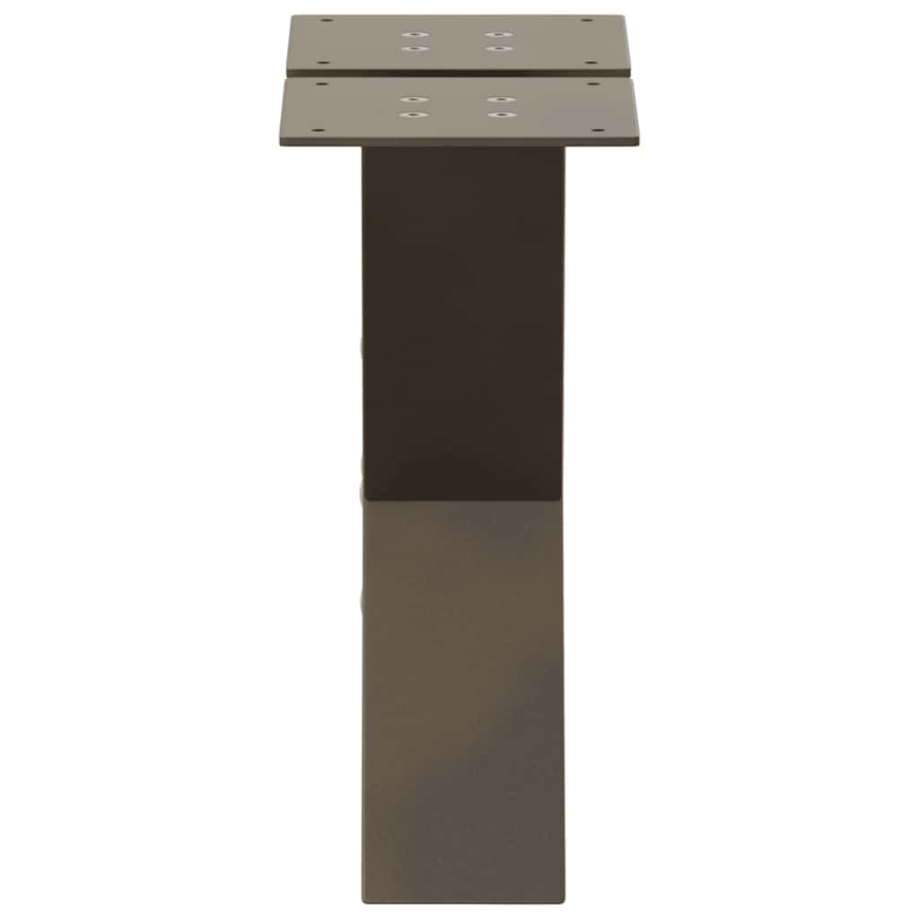 Gambe Tavolino Caffè a X 2 pz Naturale 40x(30-31) cm in Acciaio - homemem39