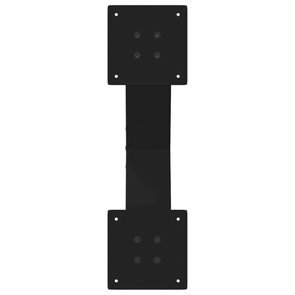 Gambe per Tavolino da Caffè a Forma di X 2 pz Nere 60x(30-31)cm