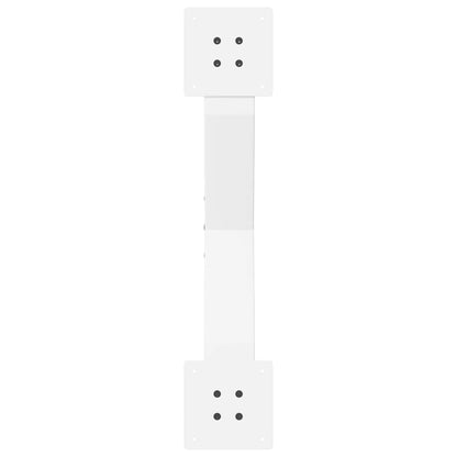 Gambe Tavolino da Caffè a X 2 pz Bianco 70x(30-31)cm in Acciaio - homemem39
