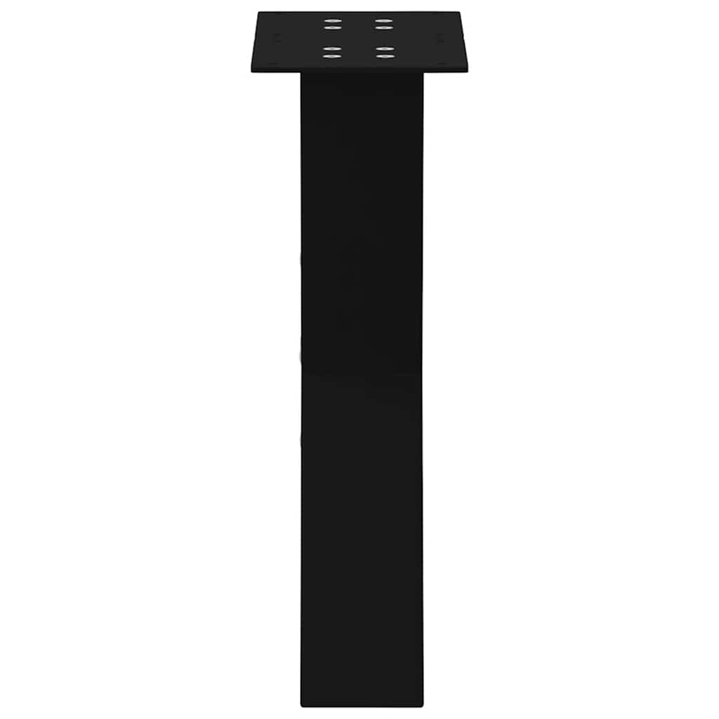 Gambe Tavolino Caffè a X 2 pz Nero 28x(42-43) cm Acciaio - homemem39