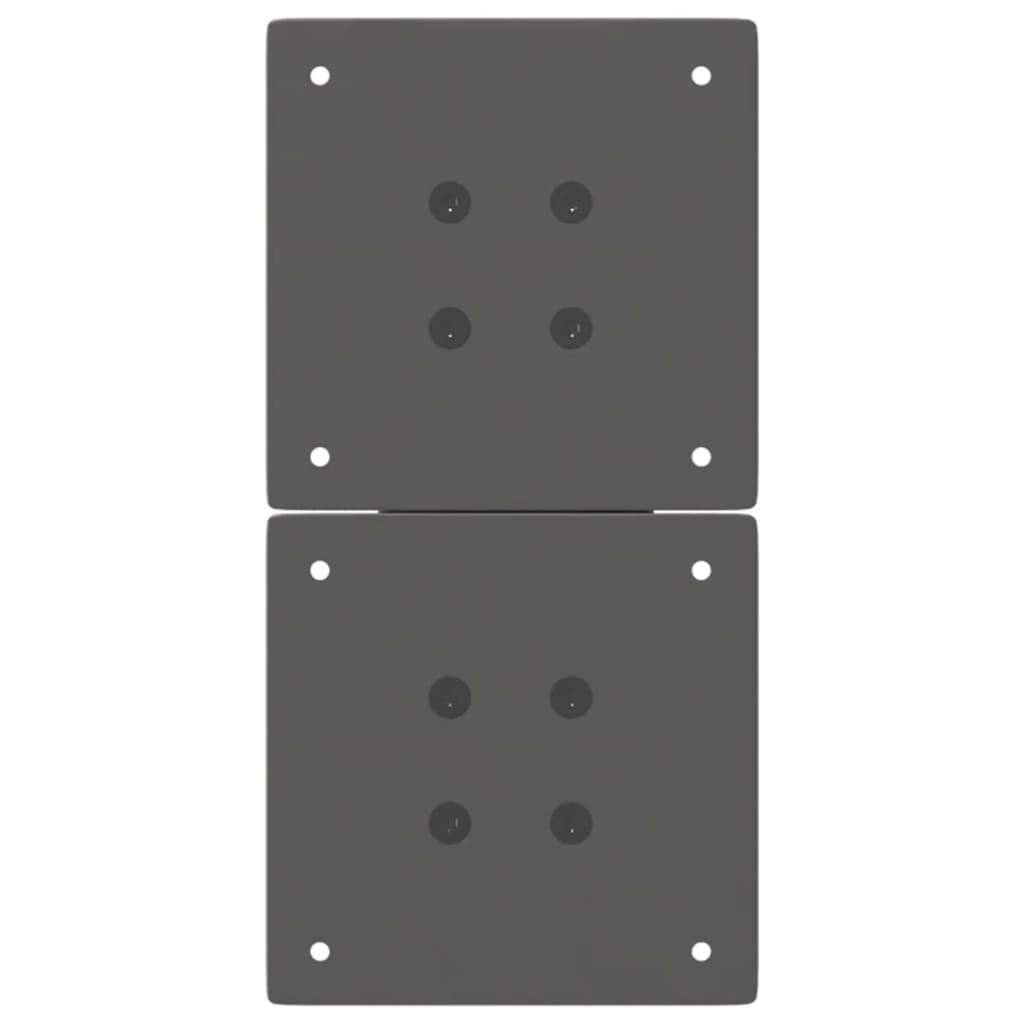 Gambe per Tavolino da Caffè forma X 2 pz Antracite 28x(42-43)cm