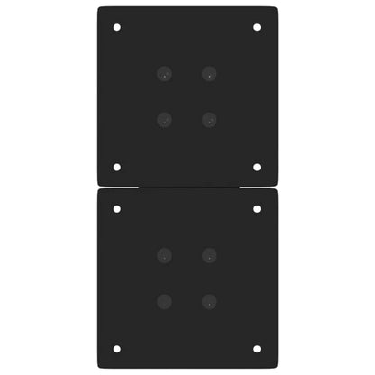 Gambe per Tavolino da Caffè a Forma di X 2 pz Nere 38x(42-43)cm