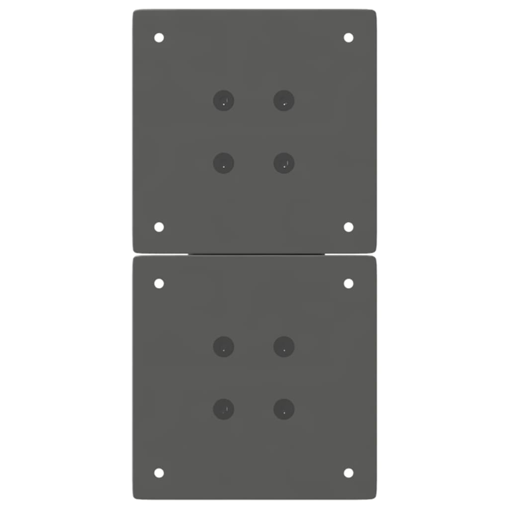 Gambe per Tavolino da Caffè forma X 2 pz Antracite 38x(42-43)cm