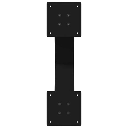 Gambe per Tavolino da Caffè a Forma di X 2 pz Nere 50x(42-43)cm